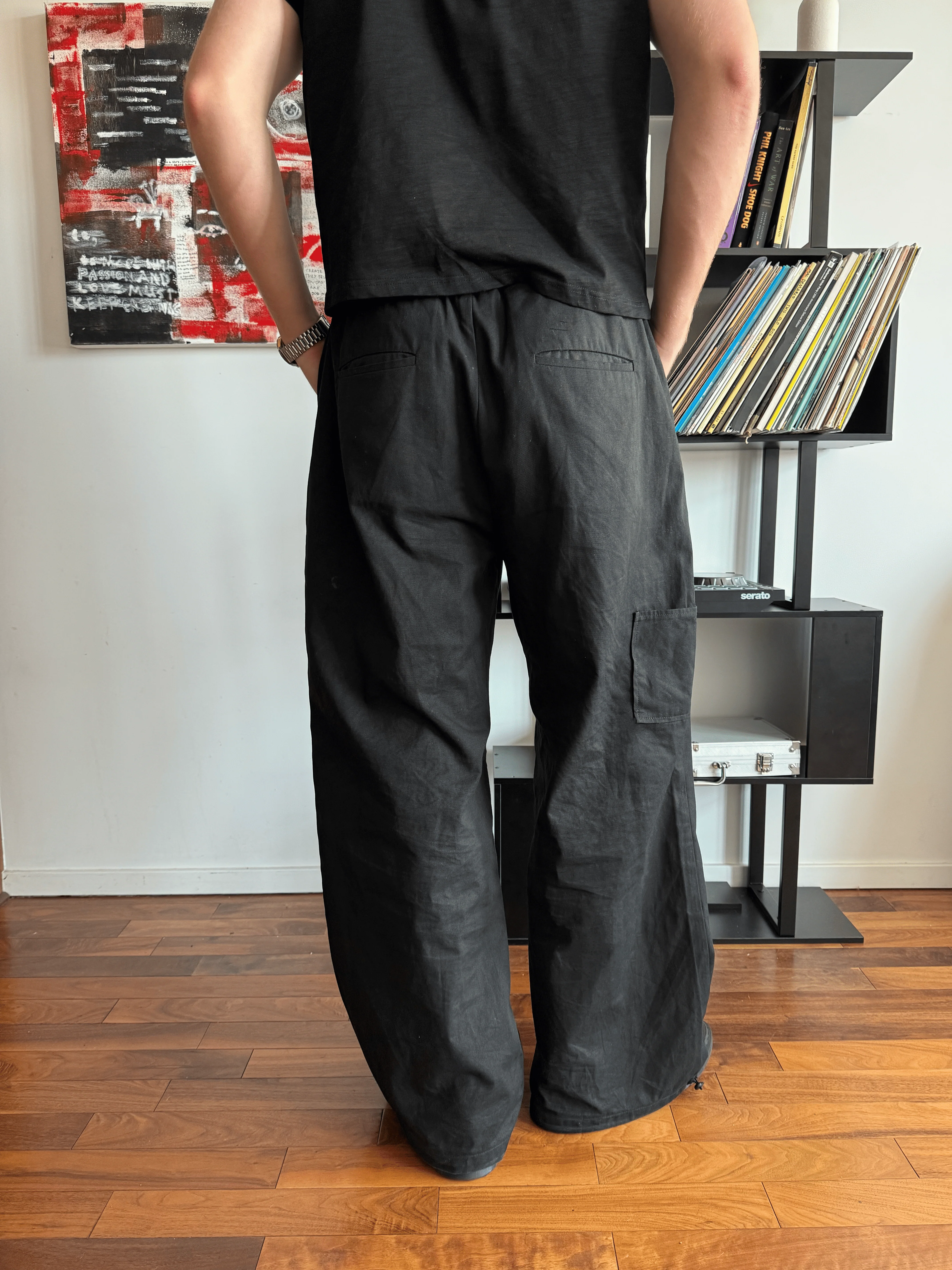Black Canvas Pants - Image 4