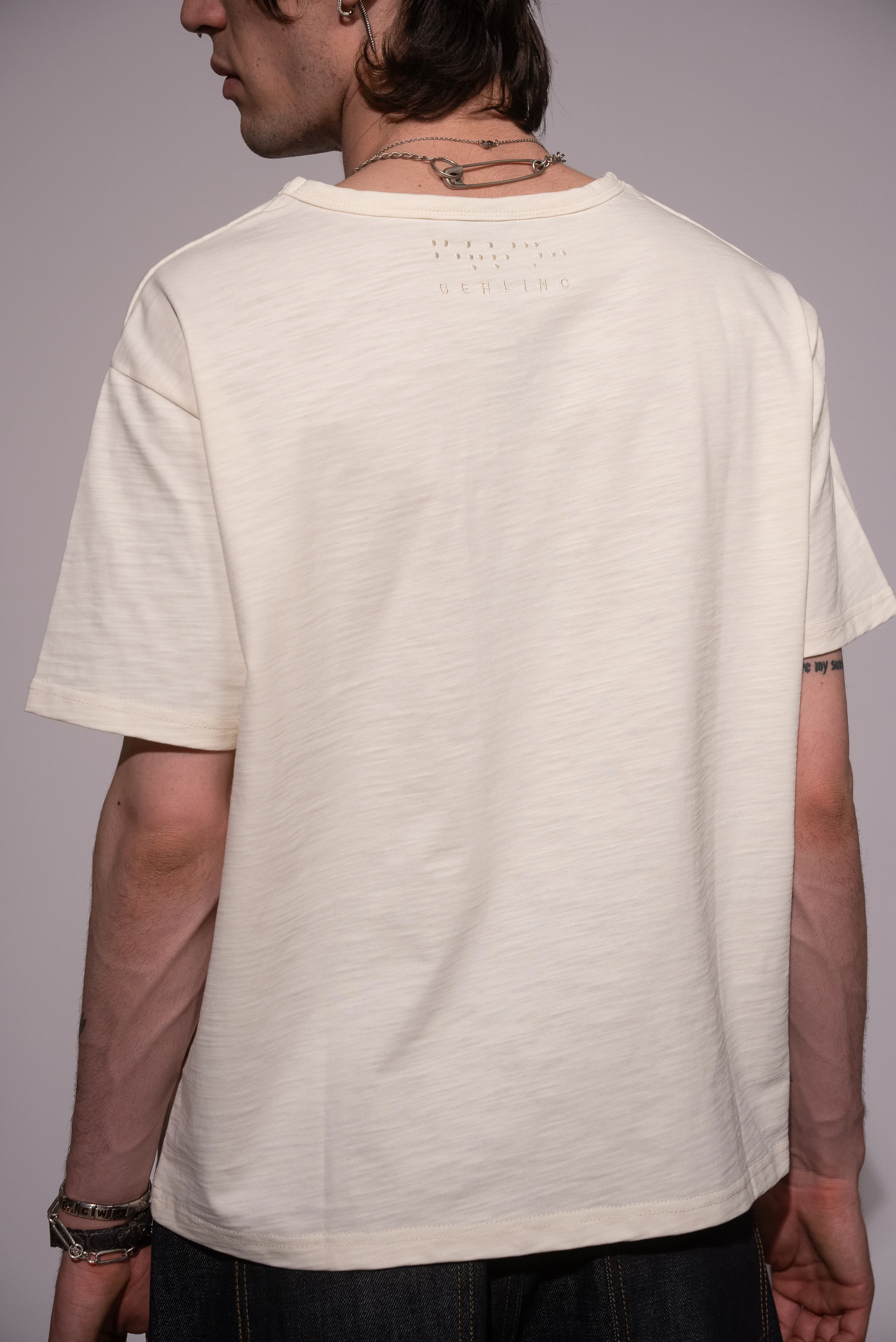 IVORY SLUB TSHIRT - Image 6