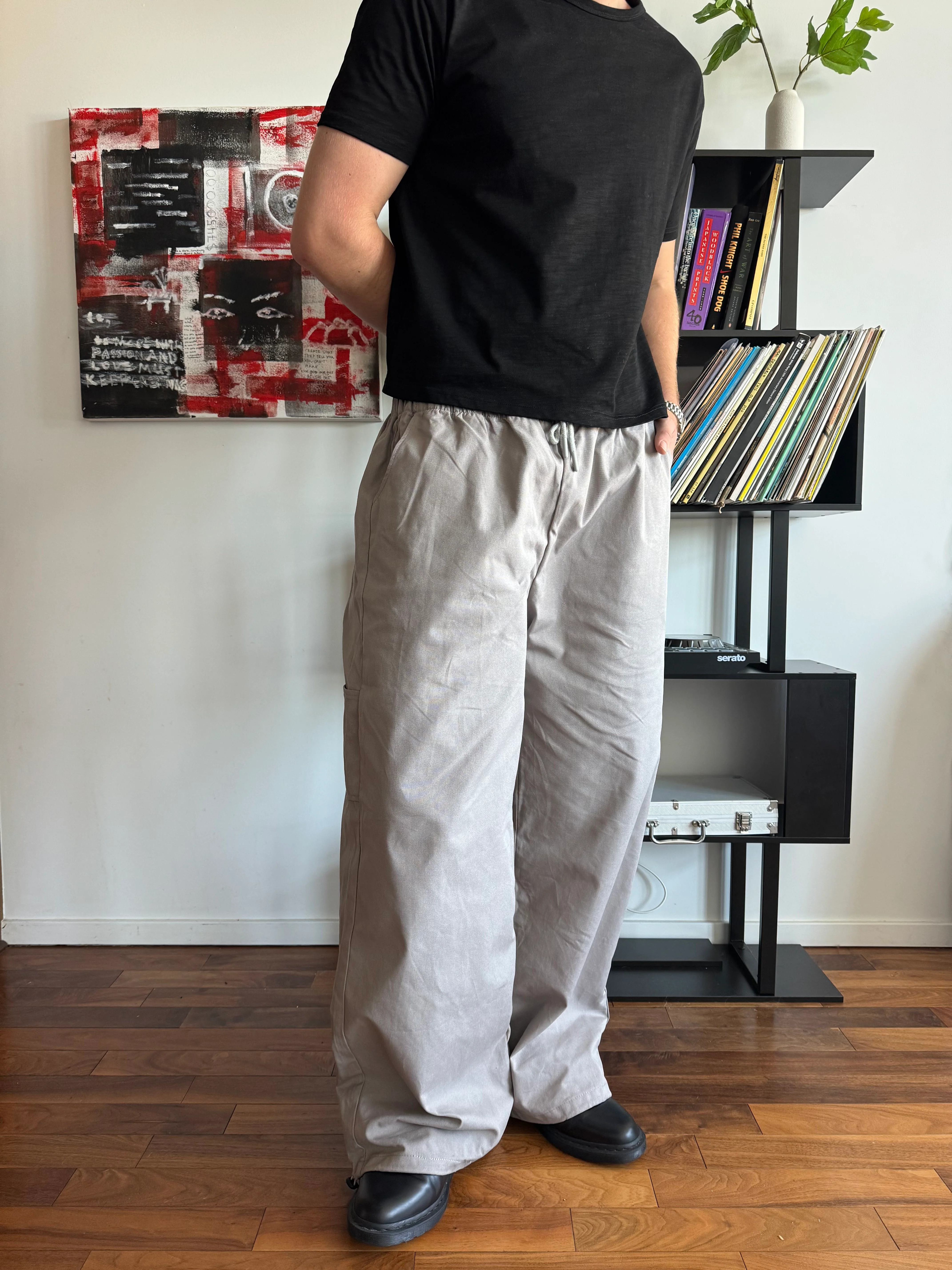 Gray Canvas Pants - Image 3