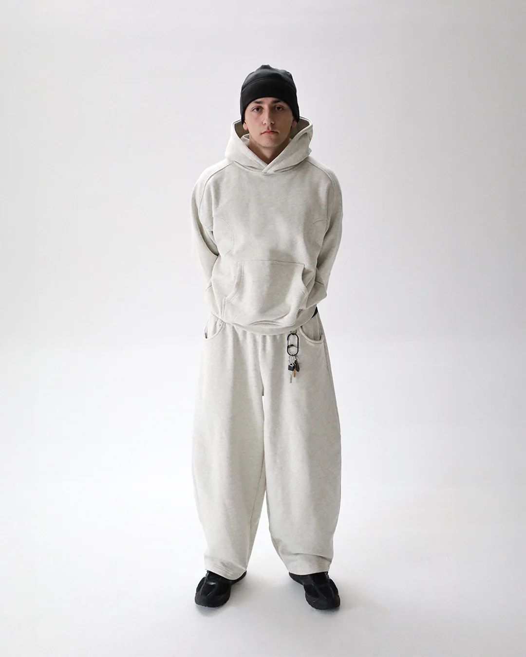 heather gray baggy sweatpants - Image 3