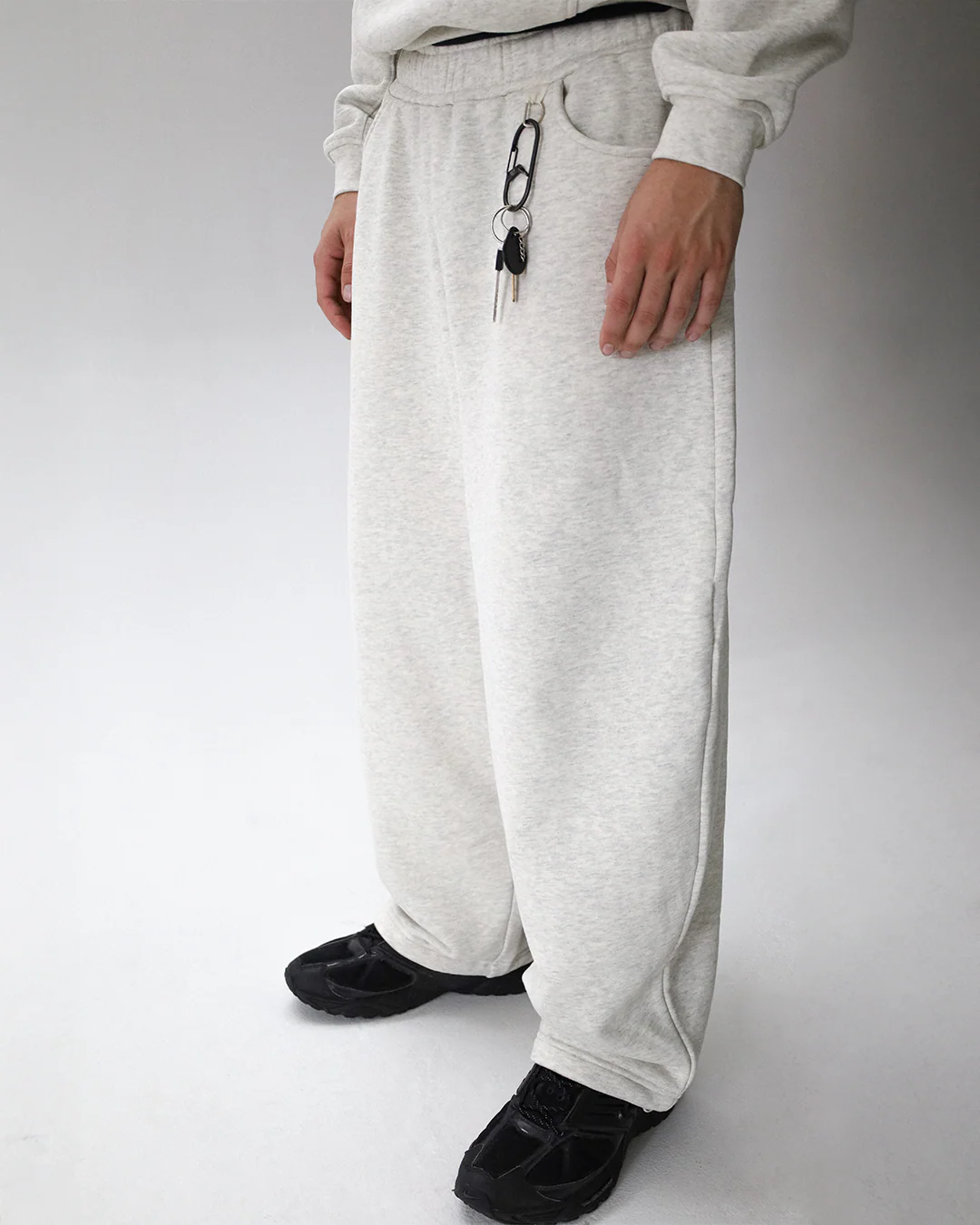 heather gray baggy sweatpants - Image 4