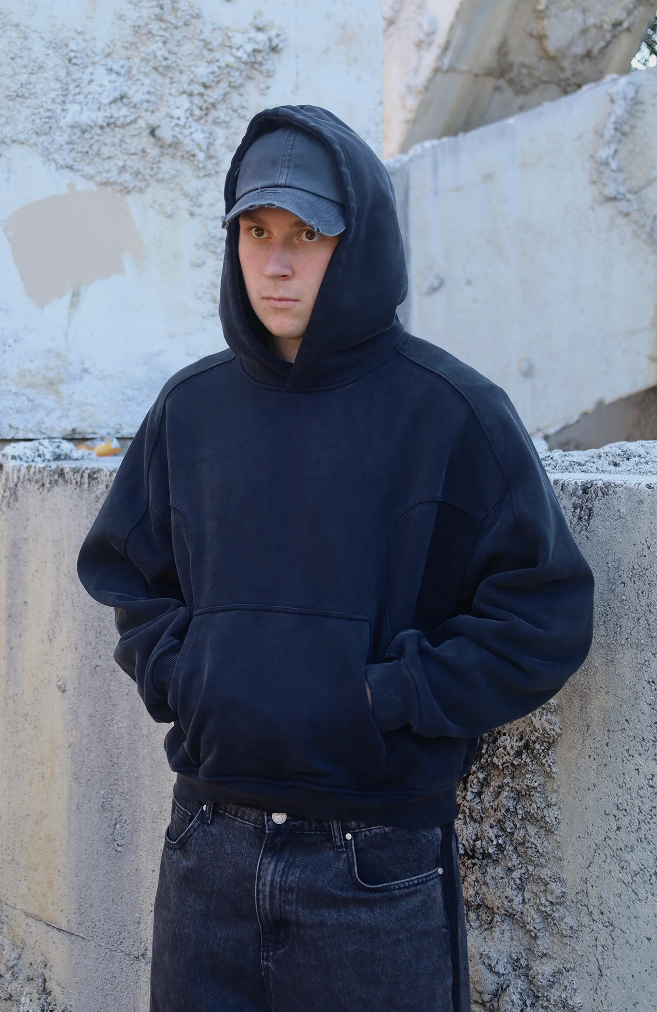 Essential Monochrome Washed Hoodie - Image 11