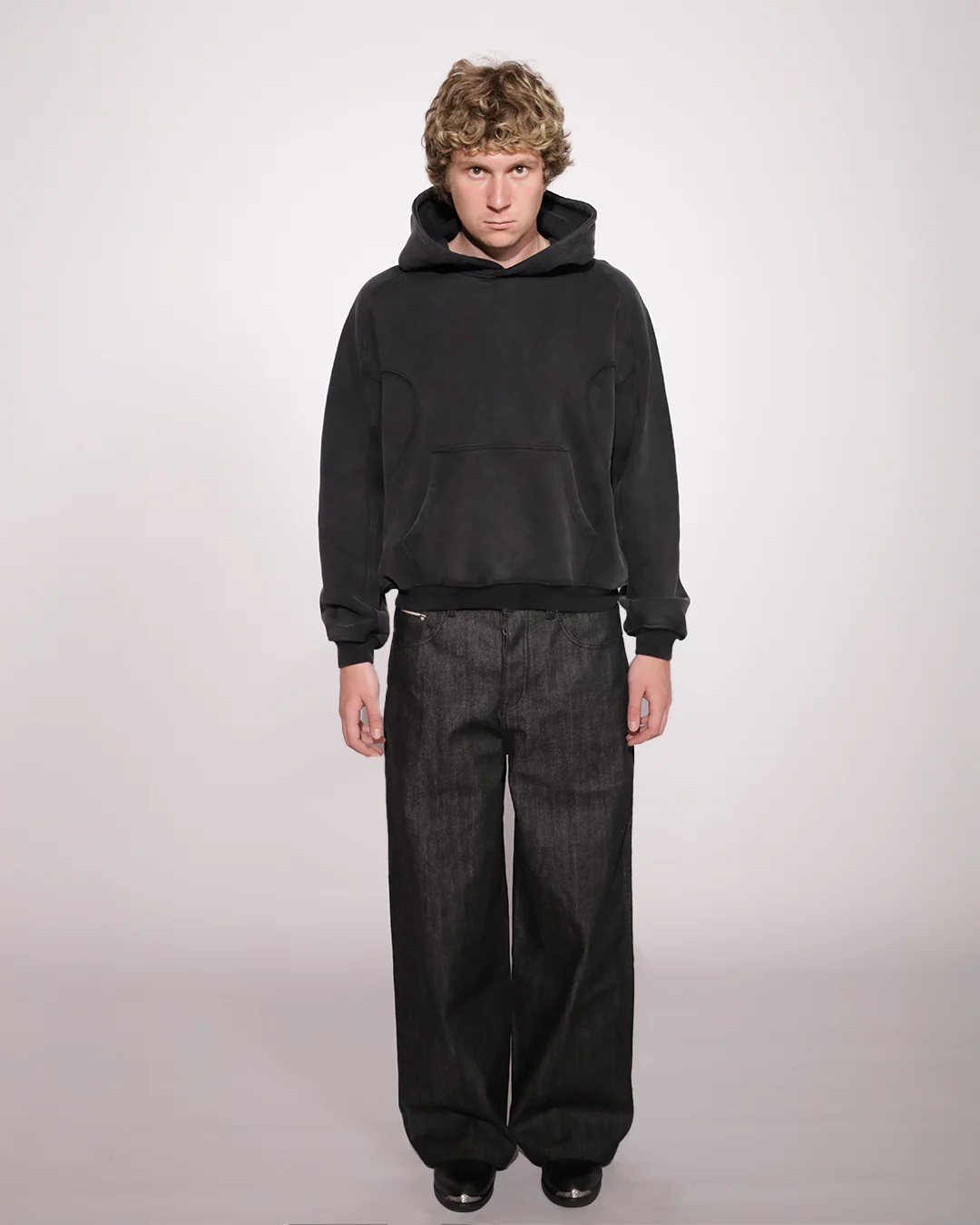 Essential Monochrome Washed Hoodie - Image 3