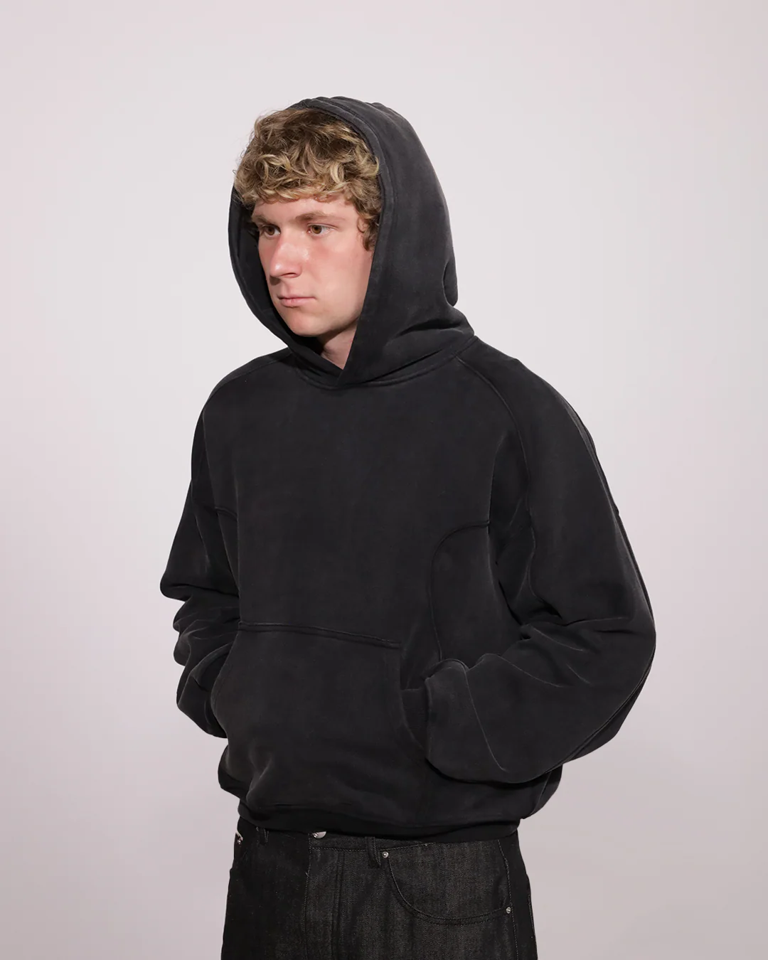 Essential Monochrome Washed Hoodie - Image 5