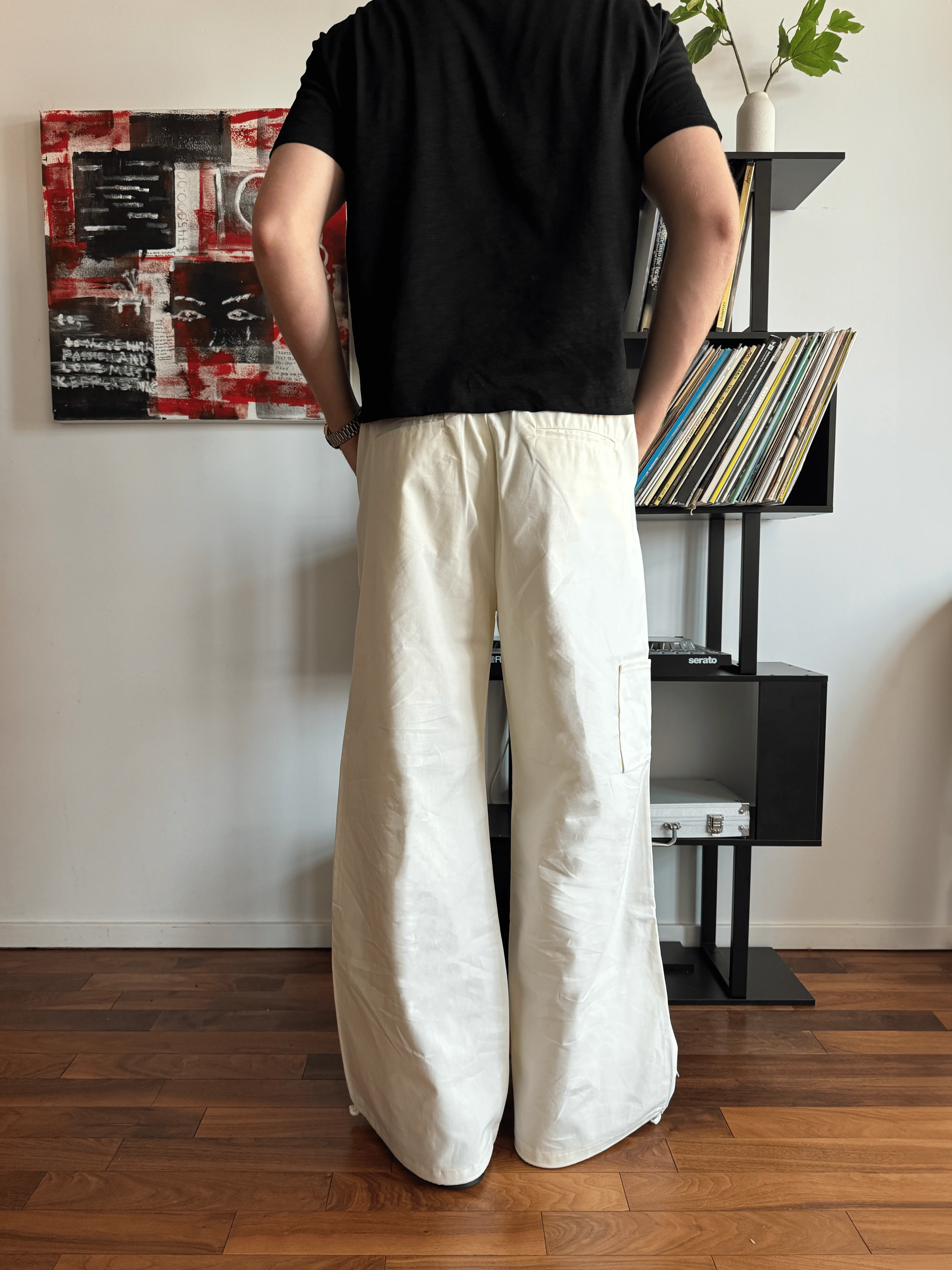 Off White Canvas Pants - Image 4