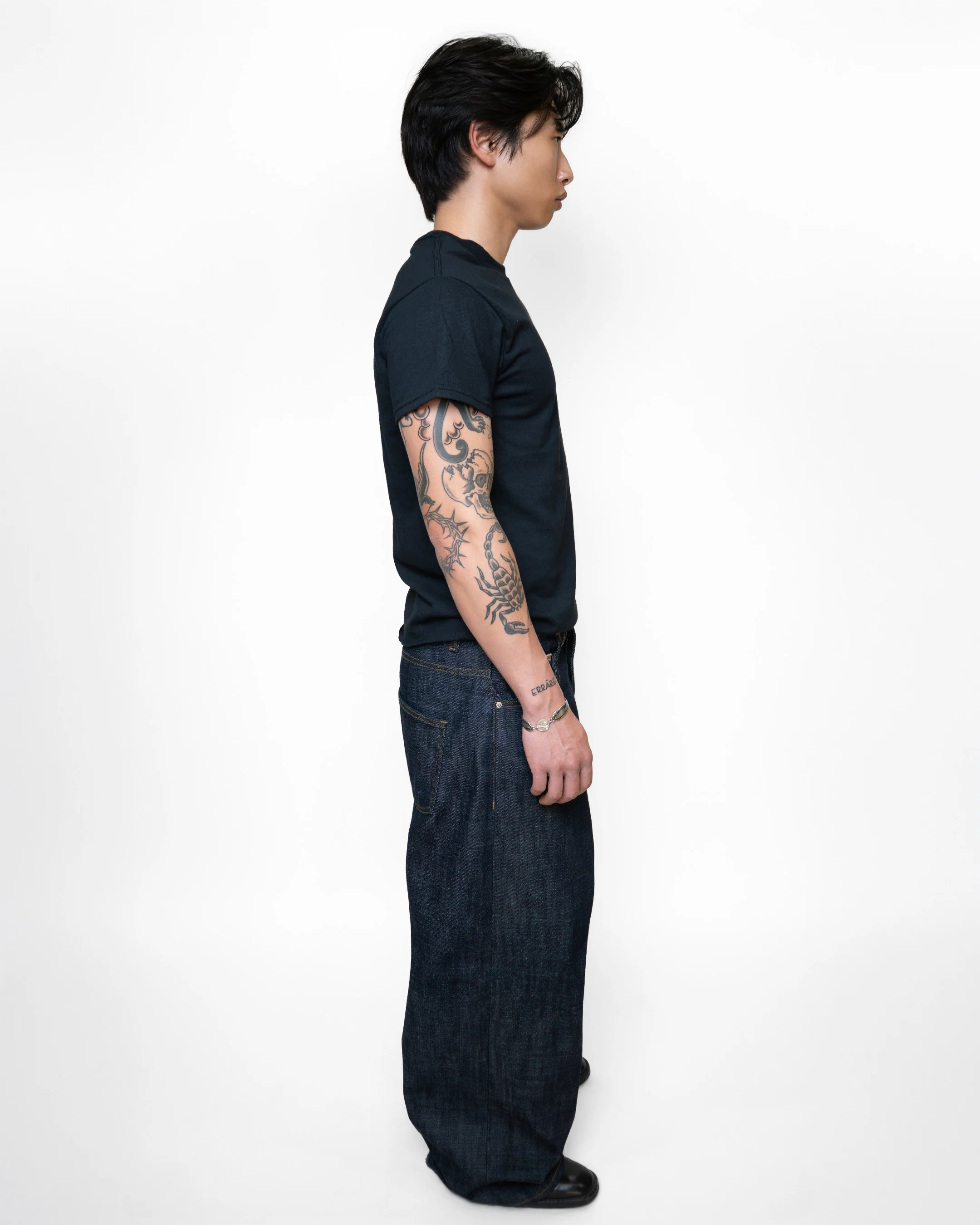 RAW INDIGO JAPANESE SELVEDGE BAGGY JEANS - Image 4