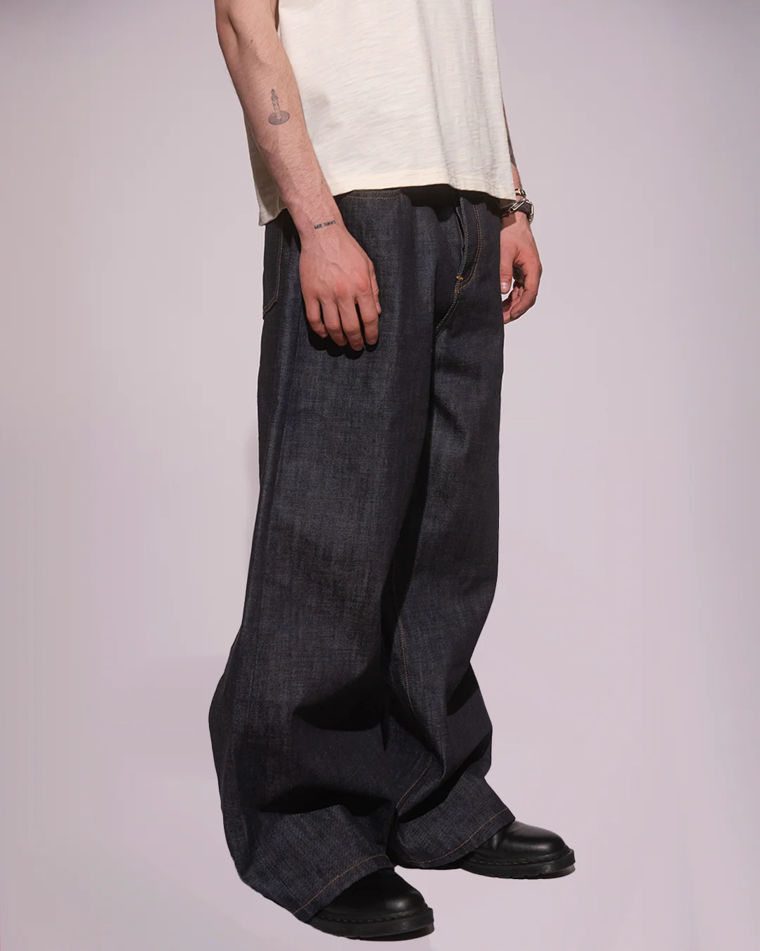 RAW INDIGO JAPANESE SELVEDGE BAGGY JEANS - Image 7