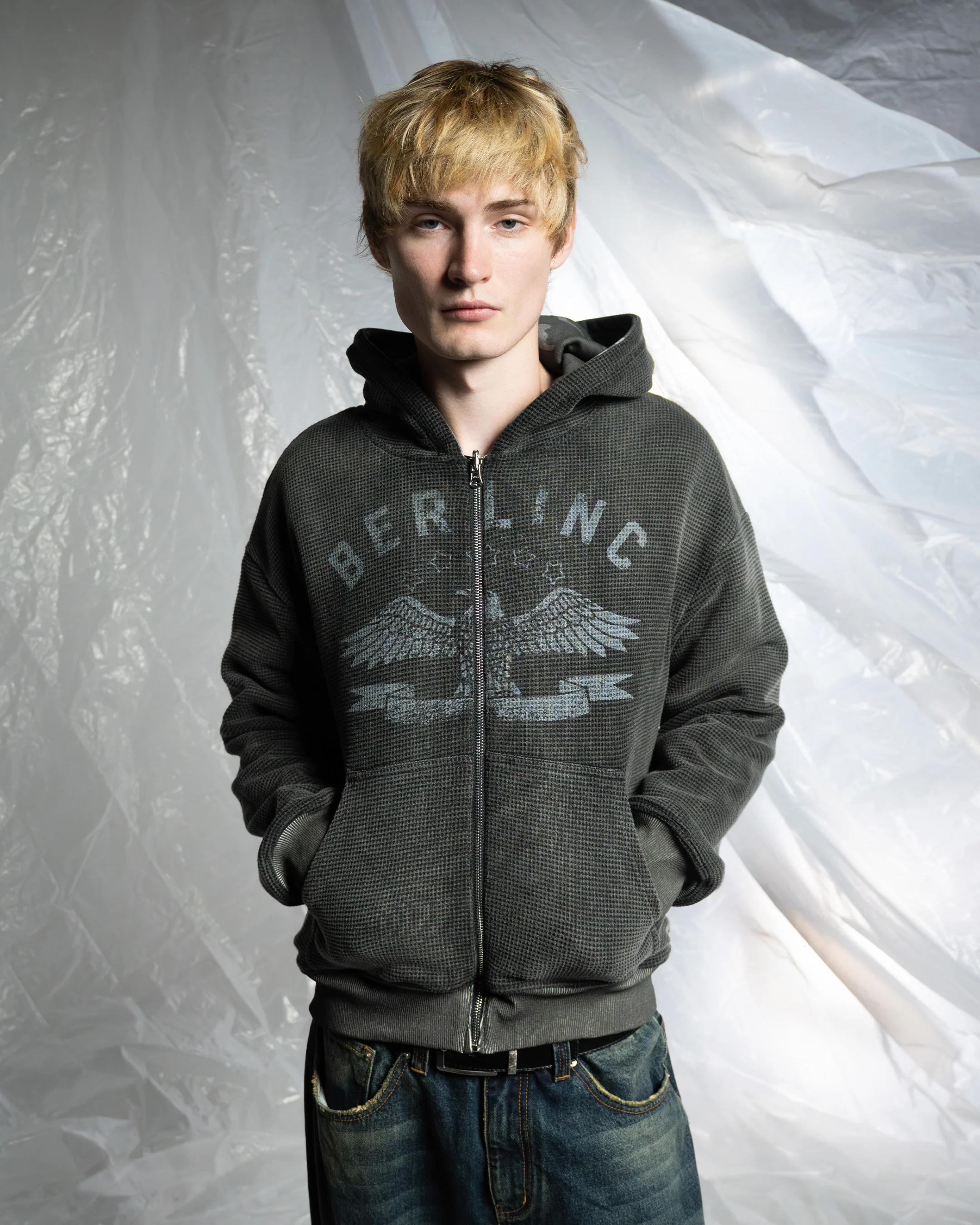 REVERSIBLE CAMO ZIP UP HOODIE - Image 5