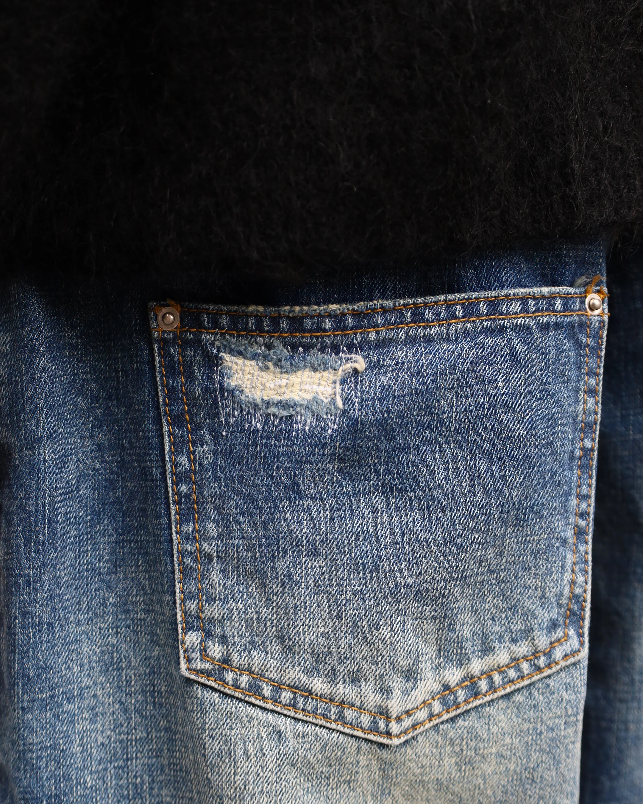 sashiko japanese selvedge baggy jeans - Image 15