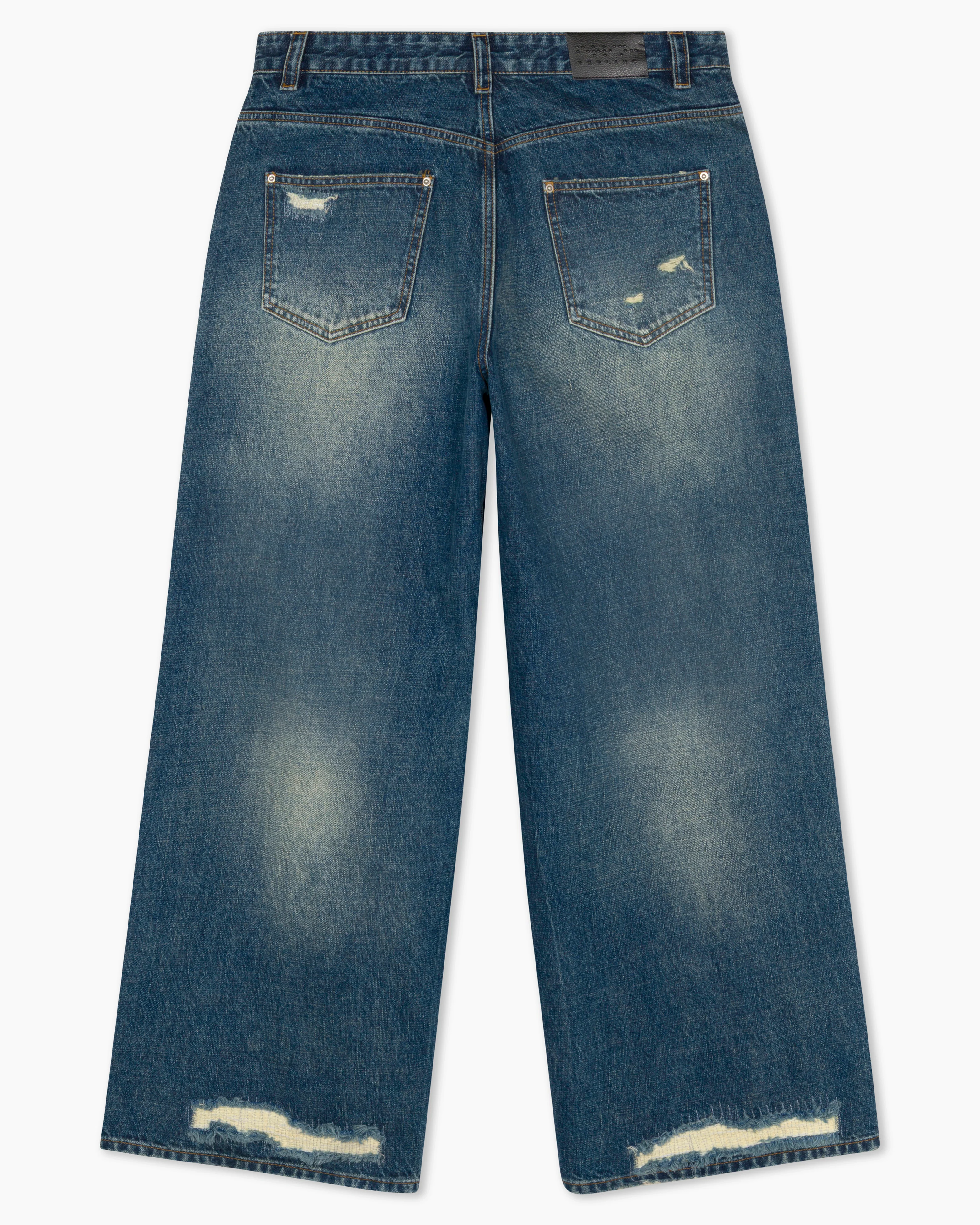 sashiko japanese selvedge baggy jeans - Image 5