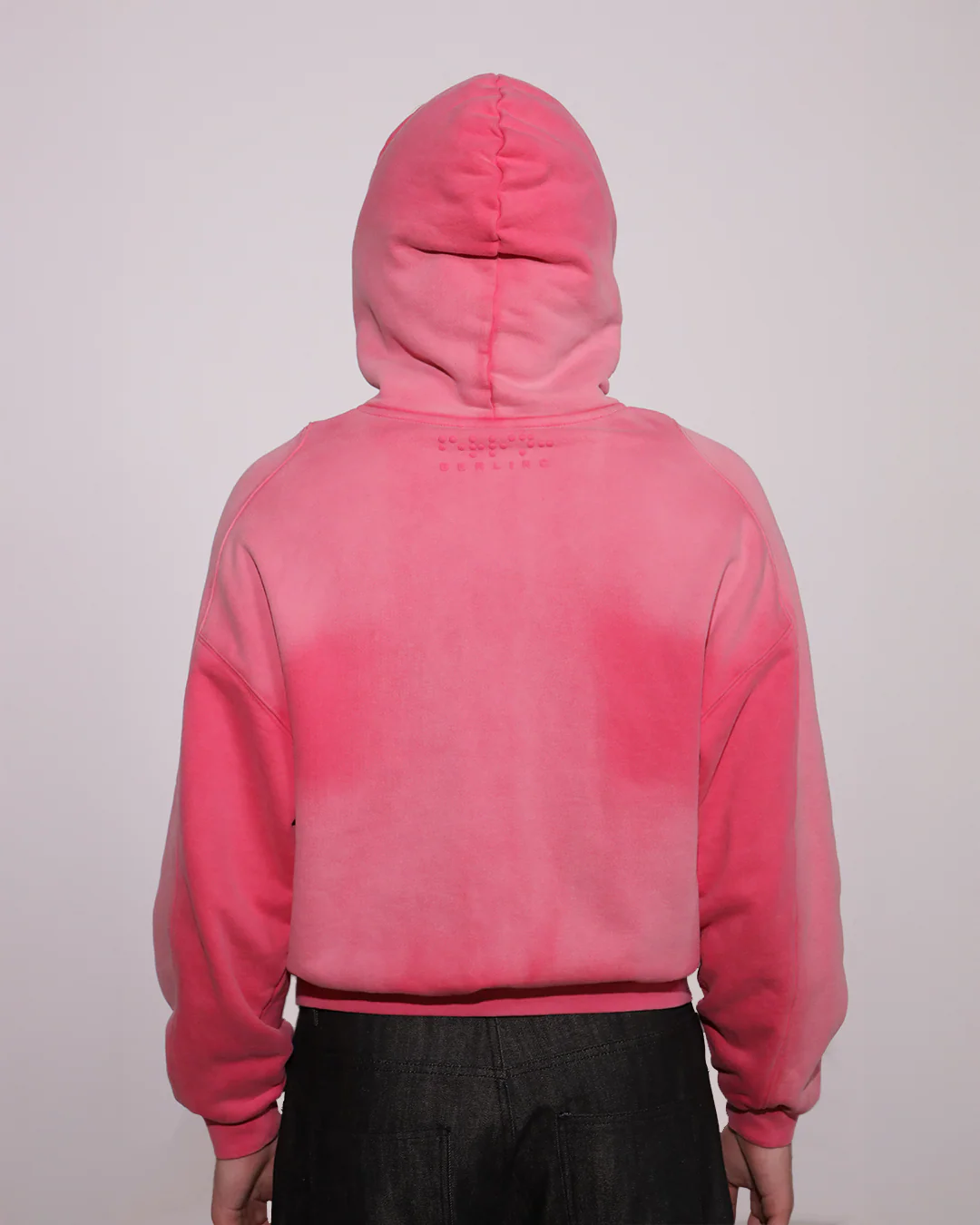 SUNFADED PINK ZIP UP HOODIE - Image 3