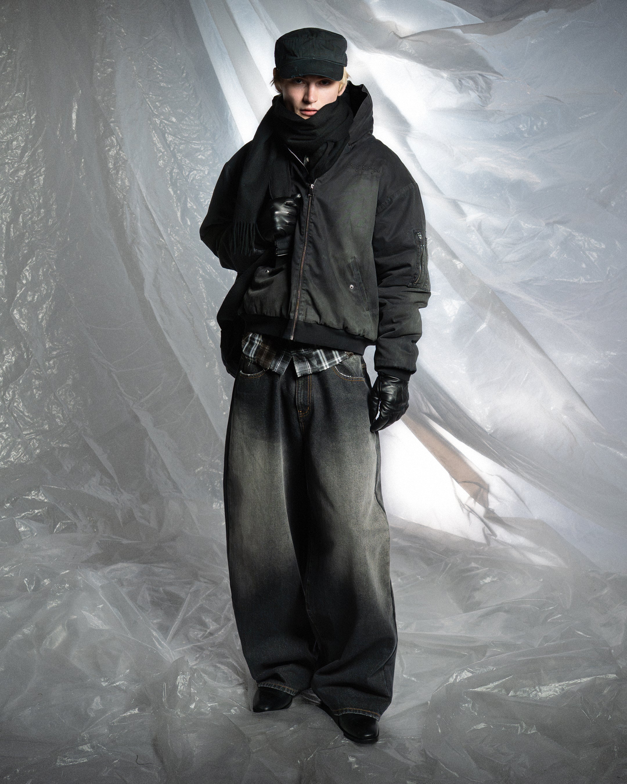 WASHED BOMBER JACKET - Image 3