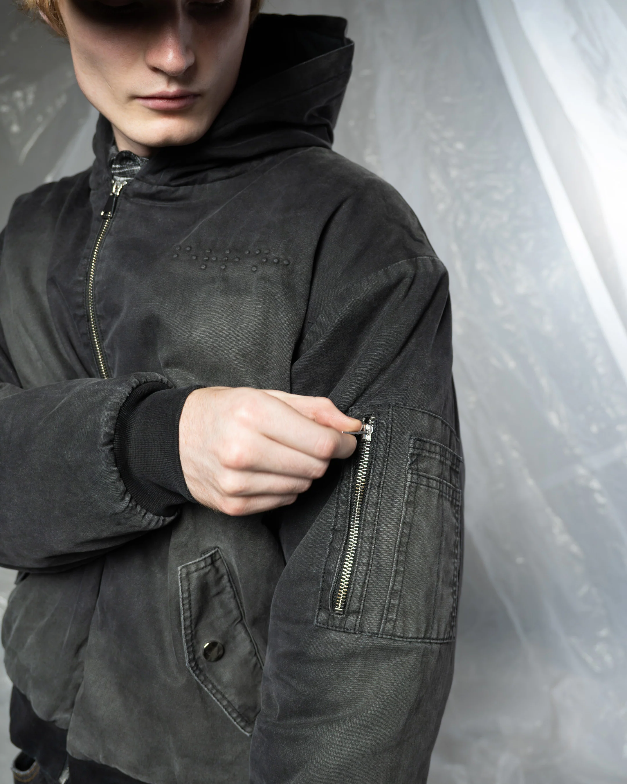WASHED BOMBER JACKET - Image 6