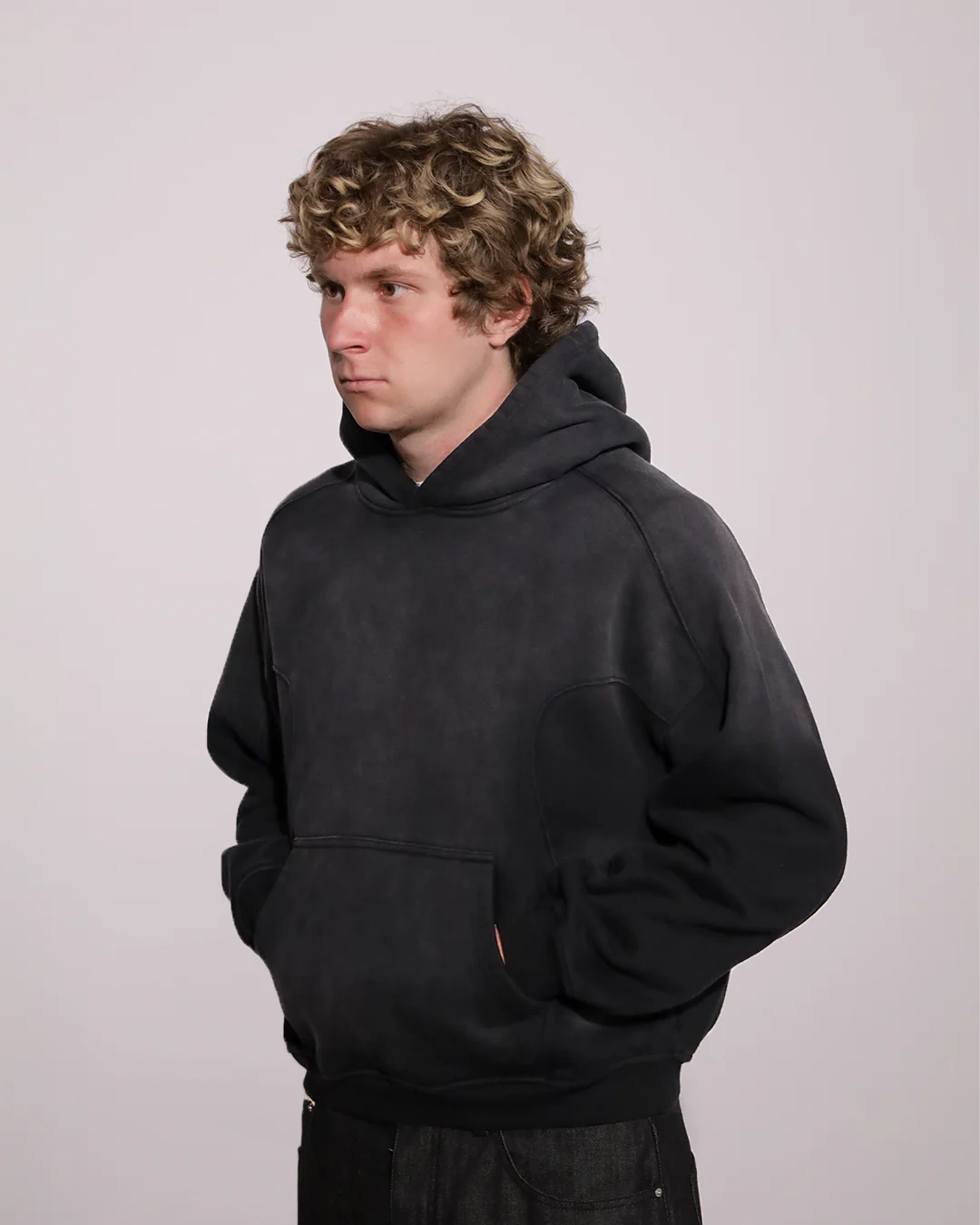 V2 Monochrome Sunfaded Hoodie - Image 5